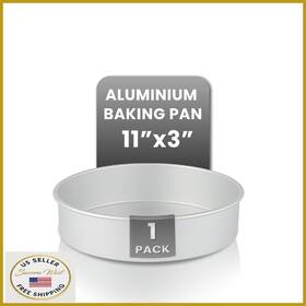 B0d6rmwhz8 Restaurantware Met Lux 12x3 Inch Straight-sided Round Cake Pan Baking Tin