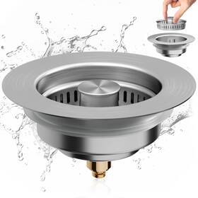 Kds-815 Roaestke Kitchen Sink Stainless Steel Basket Strainer With Pop Up Stopper Set Upgrade Kds-815 Roaestke Kitchen Sink Stainless Steel Basket Strainer With Pop Up Stopper Set Upgrade