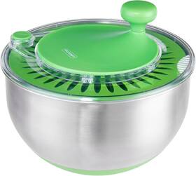 Rs-407dbs Rollkitchen Salad Spinner Stainless Steel 4.8 Quart - Multi-use Lettuce Washer Spin