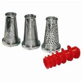 07-0858 Roma Strainer And Sauce Maker 4 Piece Accessory Kit 3 Screens Grape Spiral