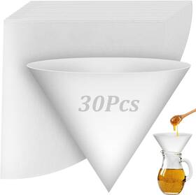 Rk026-30 Rookea 30pcs Cooking Oil Cone Filters Non Woven Funnel Strainer For Deep Fryer