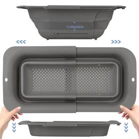 Sksd089bh Rottogoon 7 Quart Collapsible Colander Strainer Expandable Over The Sink Adjustable S Sksd089bh Rottogoon 7 Quart Collapsible Colander Strainer Expandable Over The Sink Adjustable S