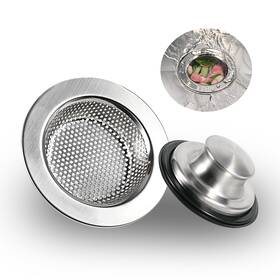 Rqyekdo-ps01 Rqyekdo Kitchen Sink Strainers Stopper Kits Stainless Steel Drain Strainer Set