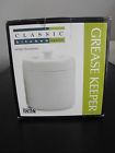 Rsvp International Stoneware Grease Keeper Strainer 6 Cup White New 053796403111 Rsvp International Stoneware Grease Keeper Strainer 6 Cup White New 053796403111