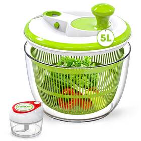 Rtmaxco 719281981167 Salad Spinner 5l Fruits Vegetable Washer Dryer And Vegetables