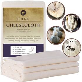S.ceng 608571784727 Cheesecloth Grade 100 72 Sq Feet Cheese Cloths For Straining Cooking