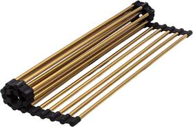 S Strictly Kitchen Bath 500240111136 Sinks Stainless Steel Dish Drying Rack Gold 21 X 13 Inches Roll