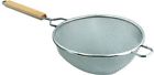 10-1-4 S8199 Browne Foodservice Wide Fine Stainless Double Mesh Strainer 028238719853