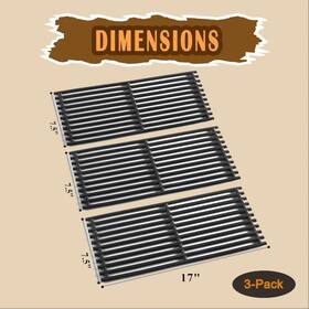 G466-0025-w1 Safbbcue 463242516 Grill Grates For Charbroil Tru-infrared 3 Burner Barbecue