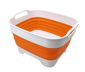 Sammart 843050112169 7.5l 2 Gallons Collapsible Dishpan With Draining Plug - Foldable Washing Ba