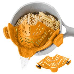 Ef231 Samusai Clip On Strainer Pot For Pasta Vegetables Fruit And Meat- Kitchen