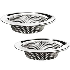 Seatery 791535451404 2pcs Kitchen Sink Strainers Drain Basket Strainer 4.5 Inch Stainless S
