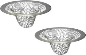 Fba-bsink-str-m100-2 Seatery 1.0 Inch Small Drain Strainer Mesh Basket Bathroom Sink Strainers 2pc