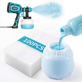 Cp2b0005pj Seesii 100pcs Paint Sprayer Bags 7.8 Inch X11.8 Transparent Canister Liners For