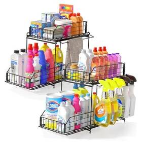 Hm0032 Seg Direct Under Sink Organizers And Storage 2 Tier Metal 10.3 Inch W X 15.6 H Wider Pack