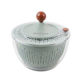 W2002 Shatomo Salad Spinner Large 5.3 Quart Easy To Use Lettuce Fruit And Vegetable