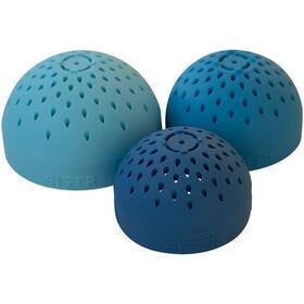 Siftr 060648610639 Blue Nesting Can Strainer Mini Colander Set - Space Saving Small Colanders An