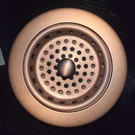 Rs-912-rc Signature Hardware 3.5 Inch Kitchen Sink Basket Strainer In Antique Copper