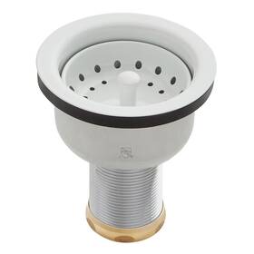 Sh339001wh Signature Hardware Deep Strainer Basket With Lift Stopper - Matte White