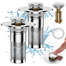 Ymx-ttx004 Siiu Bathroom Sink Drain Strainer Pop Up Filter With Removable Stai