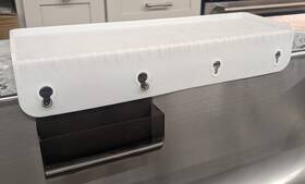 Siliproducts 860007931604 Silisink Silicone Sink Edge Guard 14 Inch Countertop Splash With Sponge Caddy