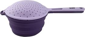 Eri023puri2ds Silversmiths Robert Irvine Collapsible Colander 2-in-1 Purple