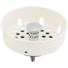 462764 Sim Supply Inc. 009326412566 Do It 3-1/2 Inch White Plastic Basket Strainer Stopper Inc