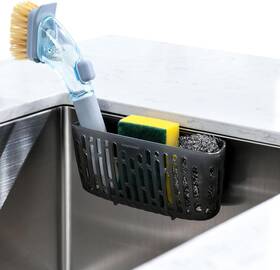 Sink06 Simpletome Sink Caddy Basket Sinkware Organizer 3x Strong Translucent Grey