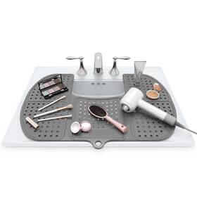 Sink Topper 850021756086 Bathroom Counter Cover And Storage Saver Foldable Silicone Mat For Hot Tools Hair