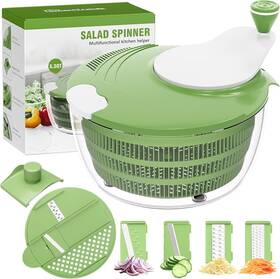 Smarttrends 445003976953 Salad Spinner 5.3 Quart Lettuce With Strainer Fruit Cleaner 4 Replac