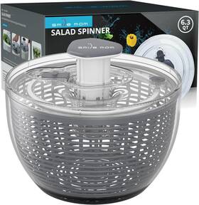 D998 Smile Mom Salad Spinner Large Lettuce Kitchen Gadgets Vegetable Washer High Qt