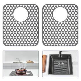 Scd-12x14 Snuggery 2pcs Silicone Sink Protector 12 Inch X14 Rear Drain Hole Heat Resistant Non-slip
