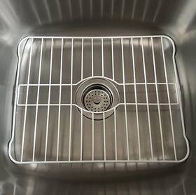 Sofinni 850018851640 Sink Protectors For Kitchen Bottom With White Coating Grate