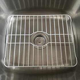 Sofinni 850018851657 Sink Protectors For Kitchen Bottom With White Coating Grate Insert