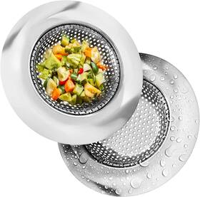Solid 445002543552 Kitchen Sink Strainer - Food Catcher For Most Drains Rust Free Stainless Solid 445002543552 Kitchen Sink Strainer - Food Catcher For Most Drains Rust Free Stainless