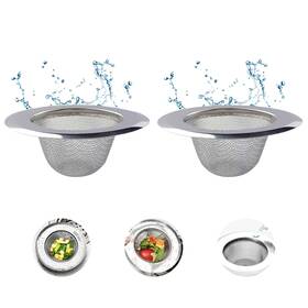 Soogree 734914241869 2 Pack Kitchen Sink Strainer - Stainless Steel Drain Filter