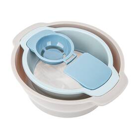 Ag454 Sophrept 4-in-1 Baking Tools Set Flour Sifter Egg Separator Mixing Bowl Dough S