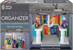 Spicy Shelf 858867004255 Expandable Under Sink Organizer And Storage I Bathroom The