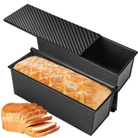 B0dhvrbzx5 Spmarkt 2-pack 13 Inch Pullman Loaf Pan With Lid Non-stick Ptfe/pfoa-free