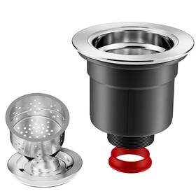 St.thomas Sanitech 707457974051 3-1/2 Inch Kitchen Sink Drain Strainer And Assembly Kit With