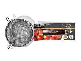 Stainless 814550036392 Bom Bay Steel Strainer Natural Wood Handle