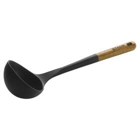 40503-104 Staub Silicone With Wood Handle Cooking Utensil Soup Ladle