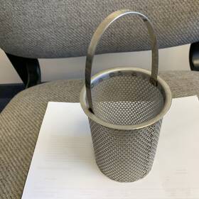 St264shax Strainer/filter Basket 20 Mesh Stainless Hoop Handle