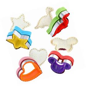 Strendier 644824779935 Elfkitwang Sandwich Cutter And Sealer Set 4 Pcs Bread Decruster Panc