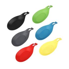 660620 Strendier 6 Pcs Silicone Spoon Holders Heat Resistant Rests Kitchen Utensils Hold