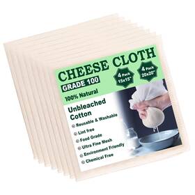 Cmc-717 Strendier Cheese Cloths For Straining 8 Pack Grade 100 Unbleached Hemmed Cheesecloth F Cmc-717 Strendier Cheese Cloths For Straining 8 Pack Grade 100 Unbleached Hemmed Cheesecloth F
