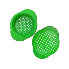 Cpsfs2 Strendier 2 Pack - Can Tuna Colander Strainer Food Grade Plastic Bpa-free Unibody