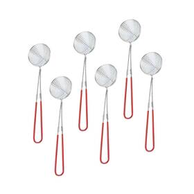Dy3106r Strendier 6 Pcs 2.5 Inch Stainless Steel Strainer Scoops Hot Pot Spoons Slotte