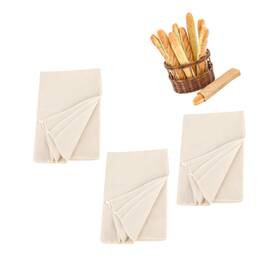 Xh-2024412 Strendier 3pcs Linen Cloth For Bread Baking 14x18 Inches Tea Towels Sourdoug