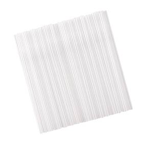 Zgtm21zbz Strendier Individually Wrapped 100 Pcs Clear Plastic Straws Disposable Drinking